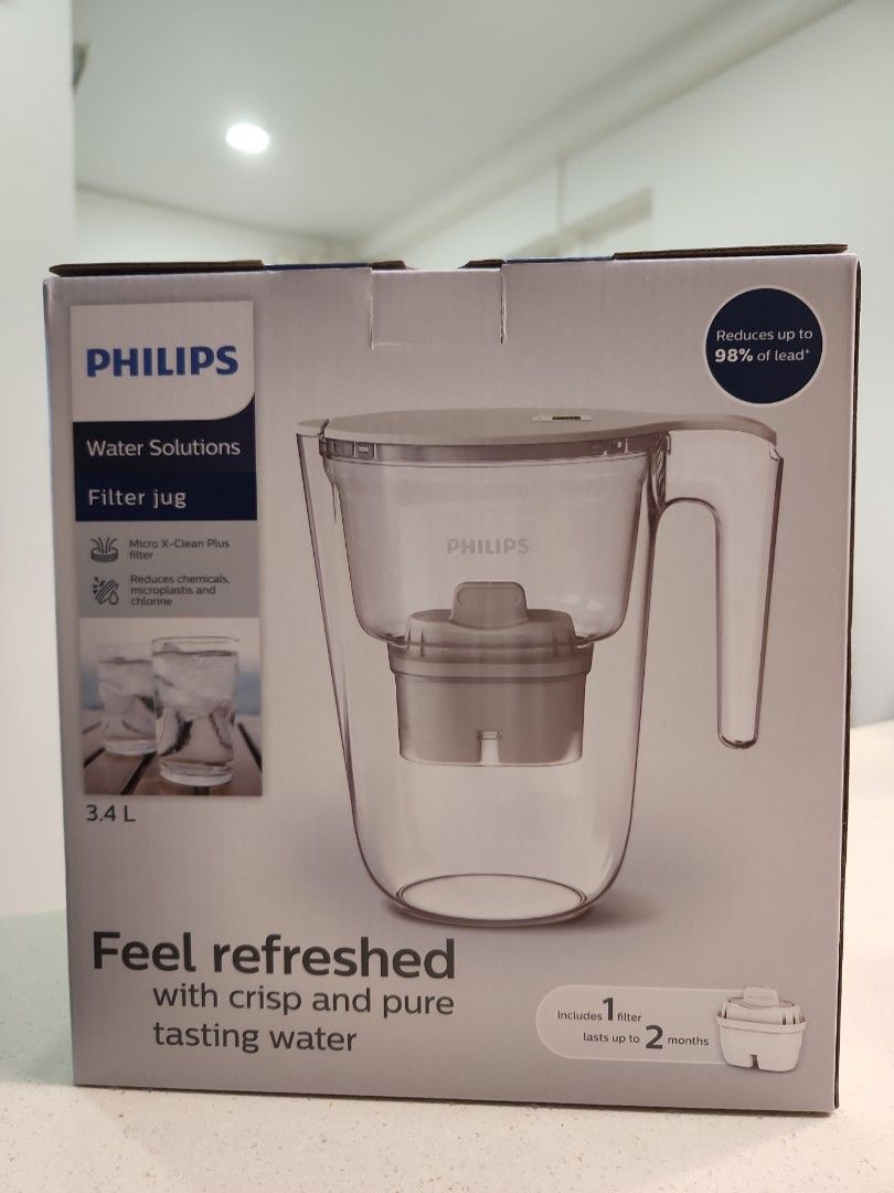 PHILIPS 3.4L Water Filter Jug, TV & Home Appliances, Kitchen Appliances