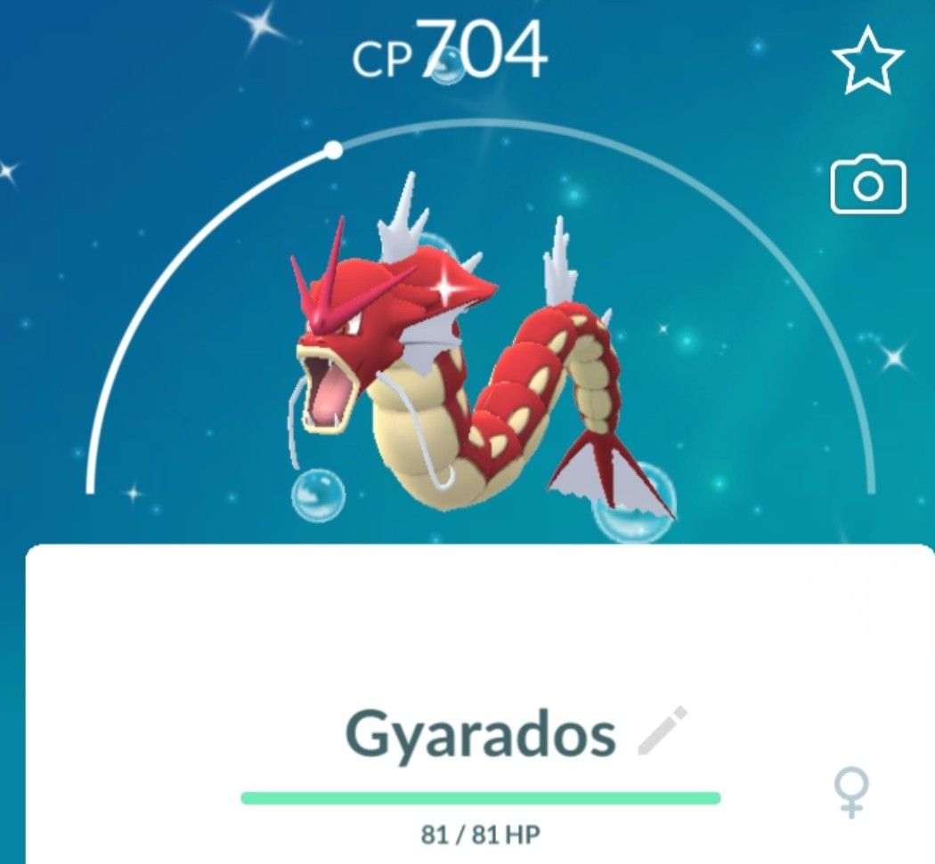 Pokemon Go Gyarados Shiny Video Gaming Video Games Others On Carousell