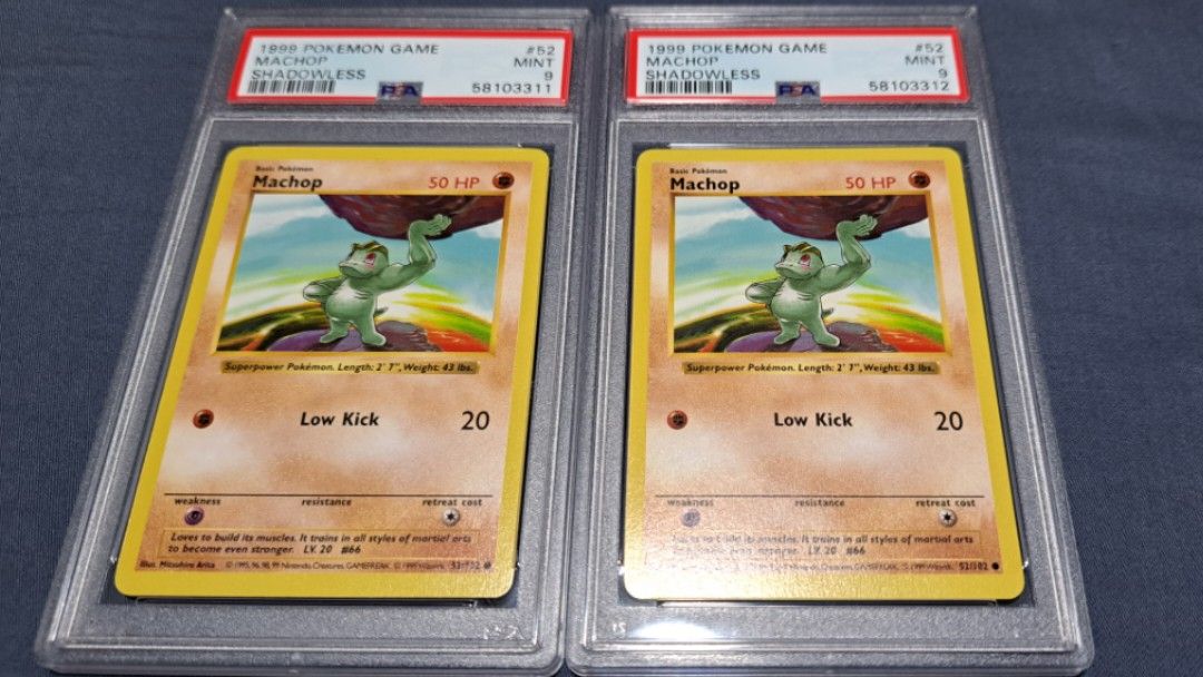 Pokemon Shadowless Machop PSA 9, Hobbies & Toys, Toys & Games on Carousell