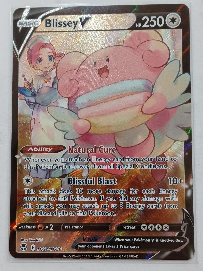Pokemon TCG blissey v tg22/tg30, Hobbies & Toys, Toys & Games on Carousell
