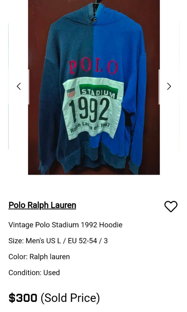 Polo discount stadium hoodie