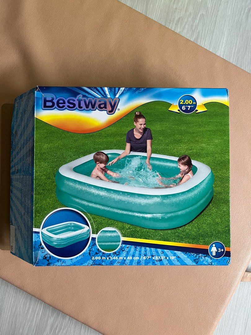 Portable Rectangular Pool, Babies & Kids, Bathing & Changing, Bathtub ...