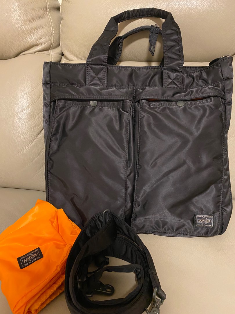 PORTER TANKER 2WAY TOTE BAG 兩用斜孭袋, 男裝, 袋, 背包- Carousell