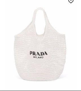 Prada raffia tote bag, Women's Fashion, Bags & Wallets, Tote Bags on ...