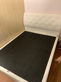 Queen size storage bed frame