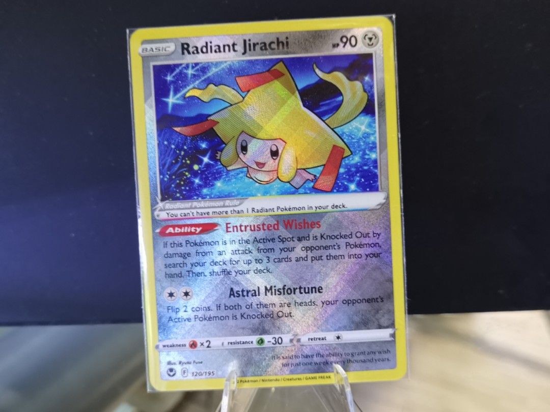 Radiant Jirachi Pokemon TCG, Hobbies & Toys, Toys & Games on Carousell