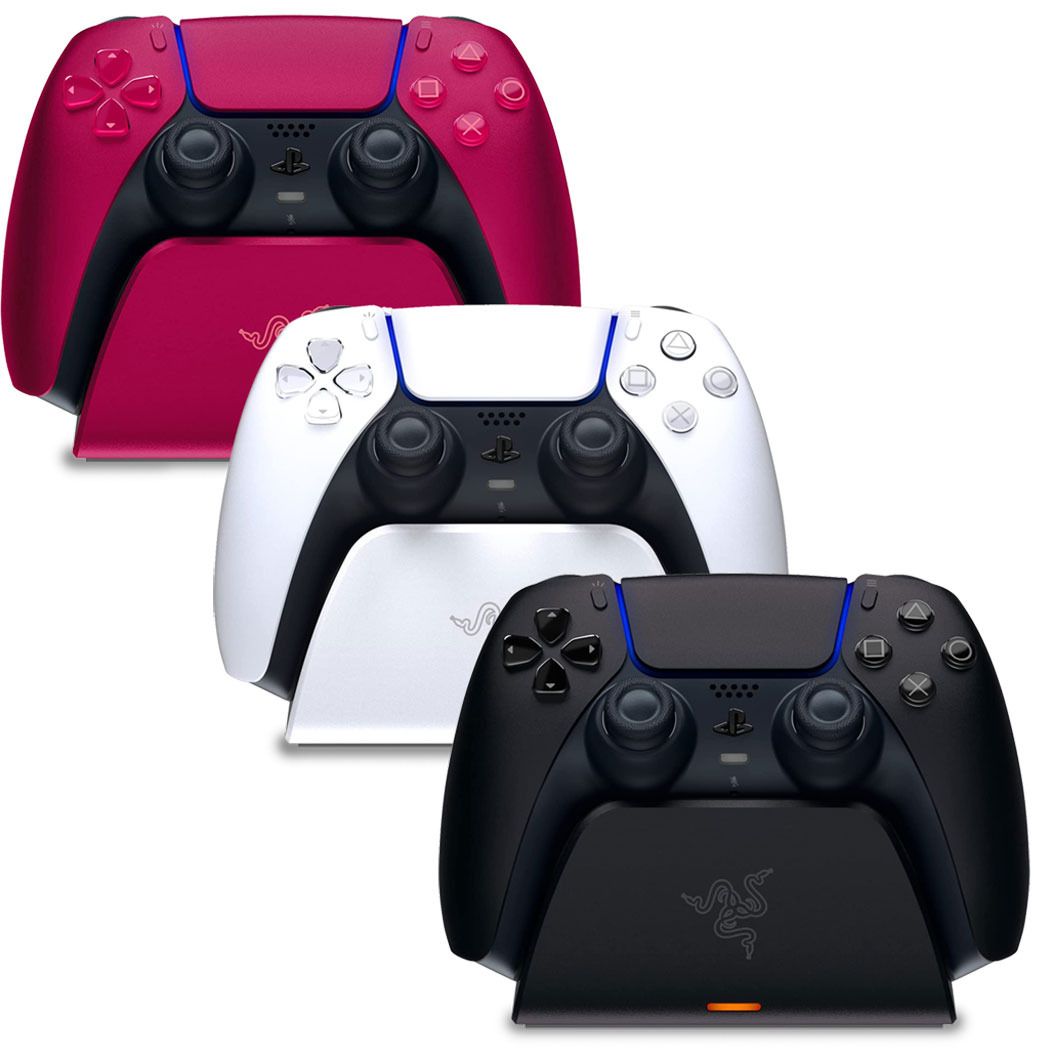Razer PS5 DualSense Red Controller + Quick Charging Stand, Video Gaming ...