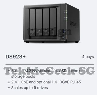 Synology 24TB DS923+ 4-Bay NAS Enclosure Kit with Seagate NAS Drives (4 x  6TB)