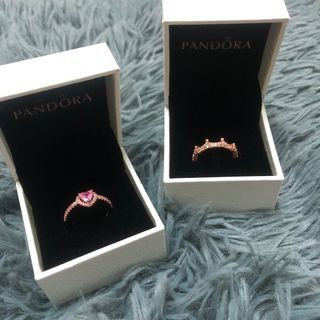 Ready Stock Pandora 18k Rose Gold Rings