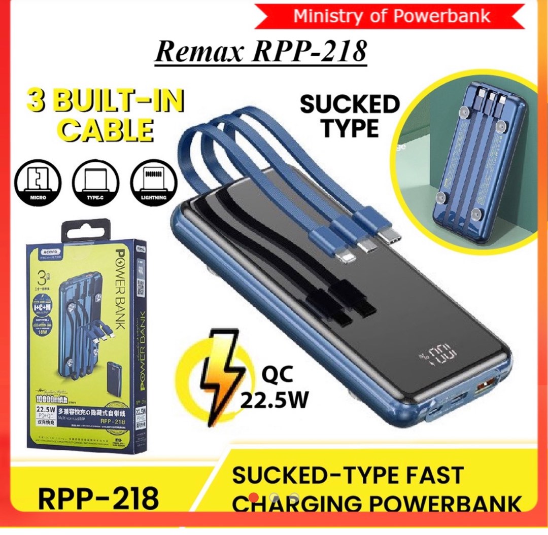 Remax Power Bank 10000Mah, Mobile Phones & Gadgets, Mobile & Gadget ...