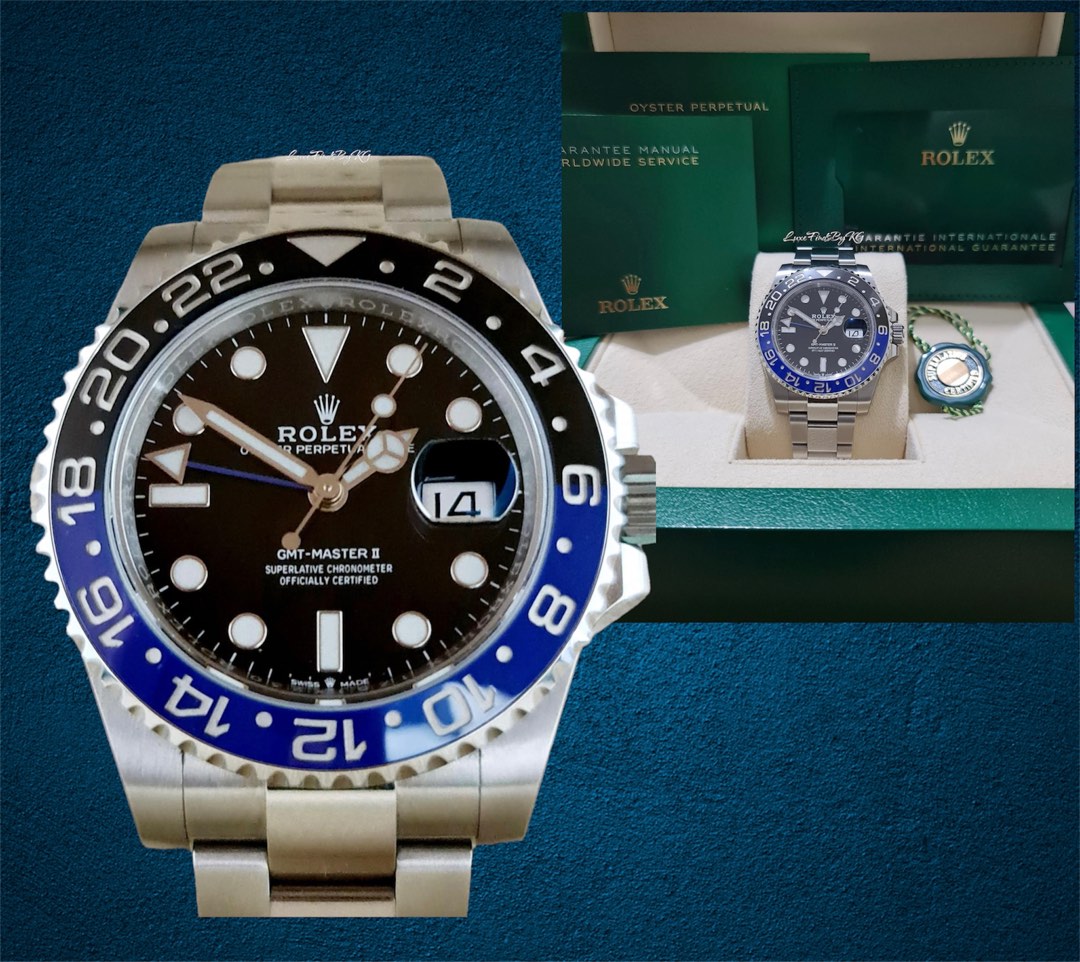 Rolex GMT Master Batman 2021, Luxury, Watches on Carousell