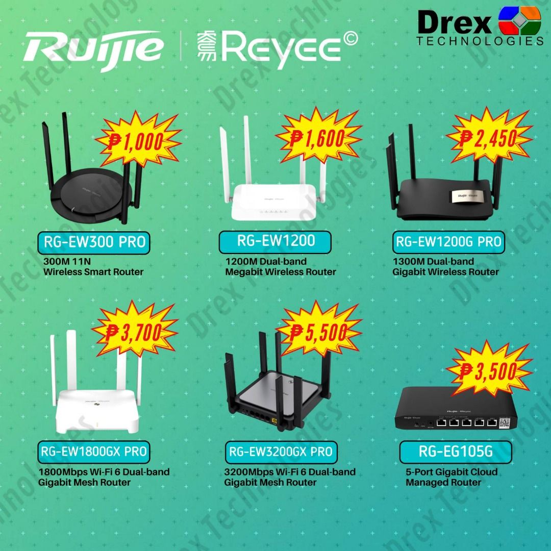 Ruijie Router/ Access Point/ Switch Hub/ POE Injector, Computers & Tech