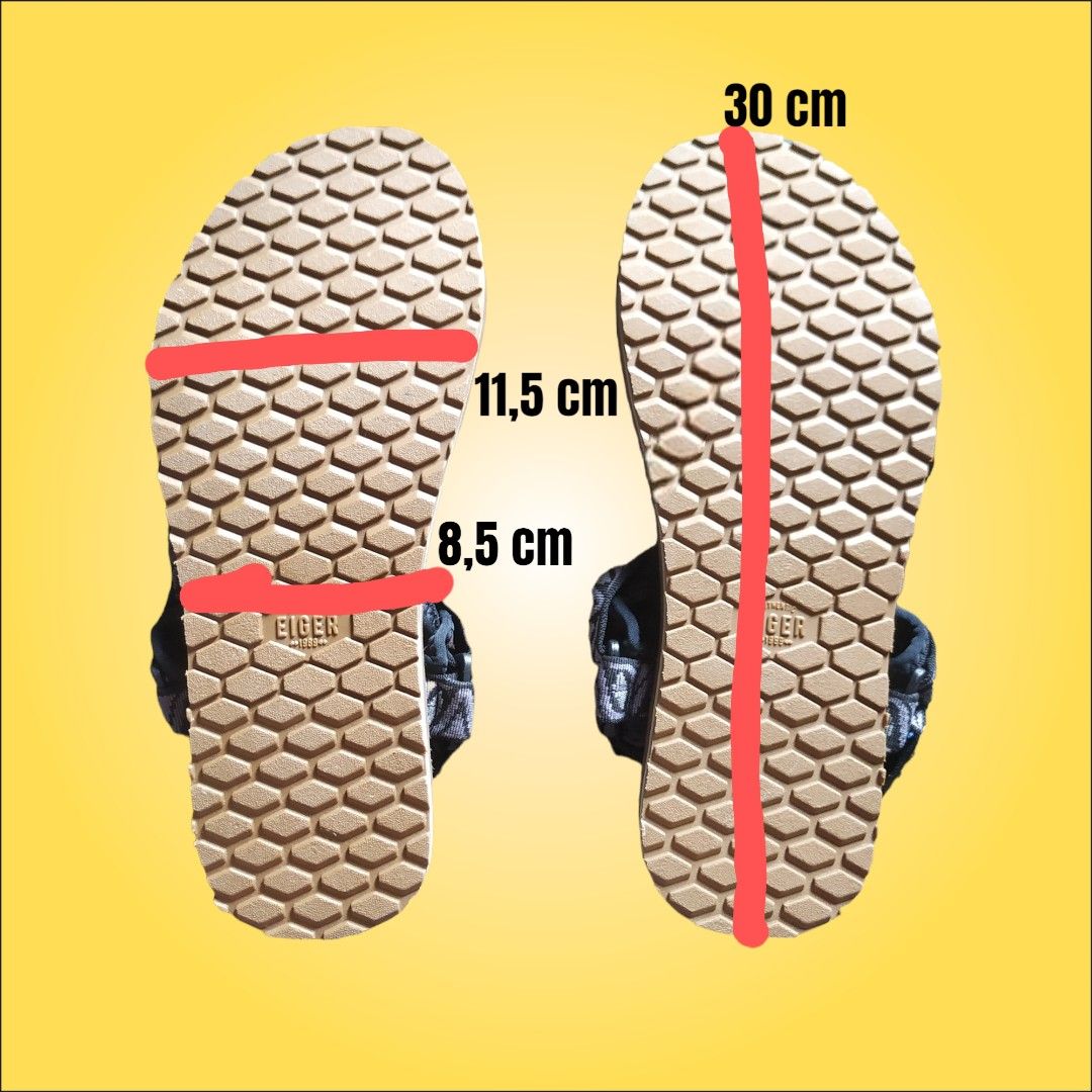 Size chart sandal eiger top