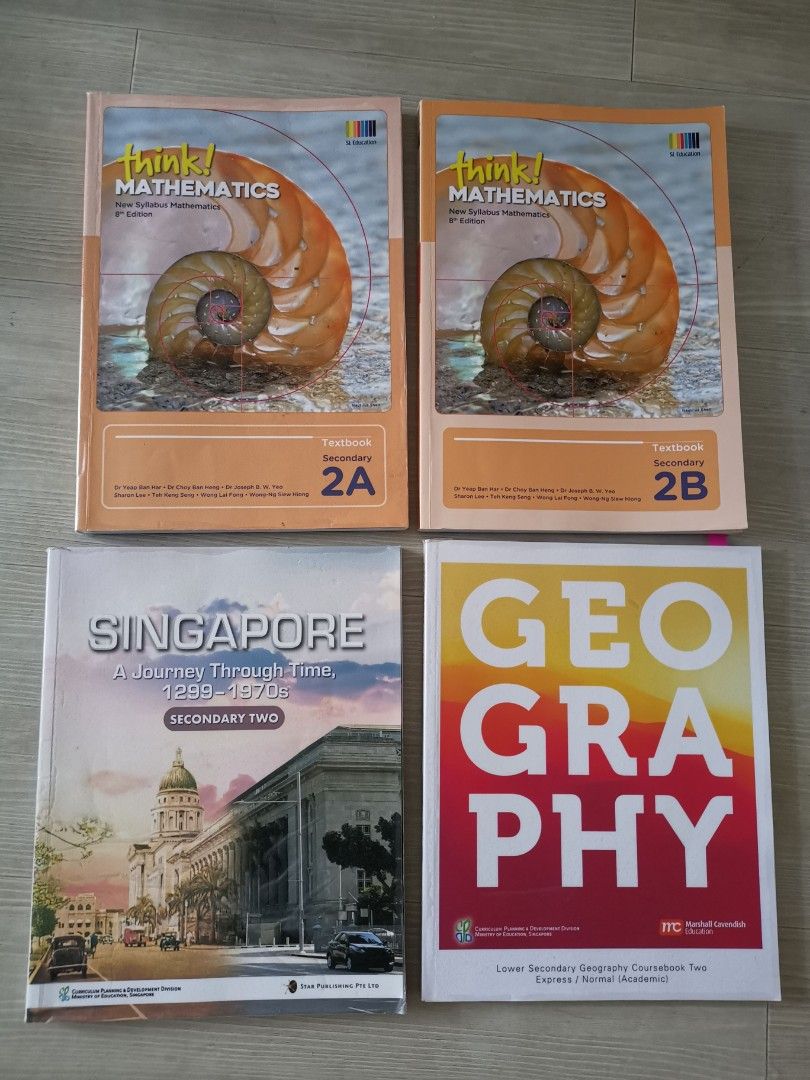Sec 2 Think! Maths, History, Geography, Hobbies & Toys, Books