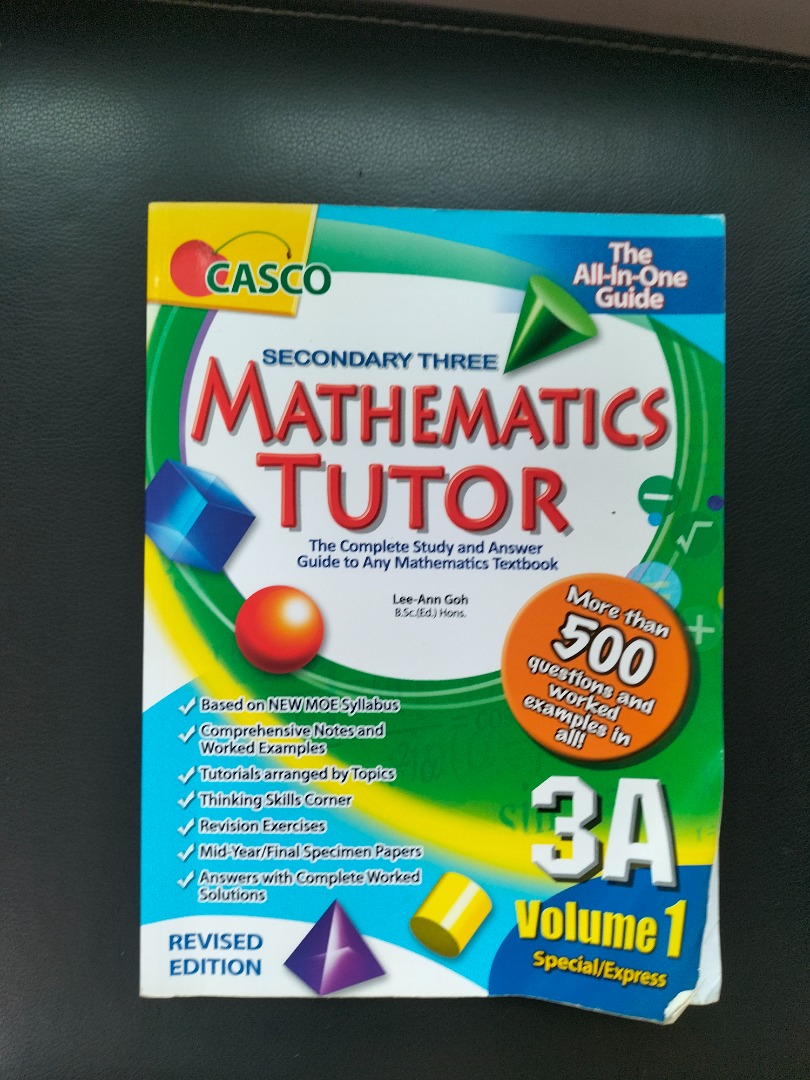 Secondary 3 Math assessment book 3A volume 1 and 2, Hobbies & Toys ...