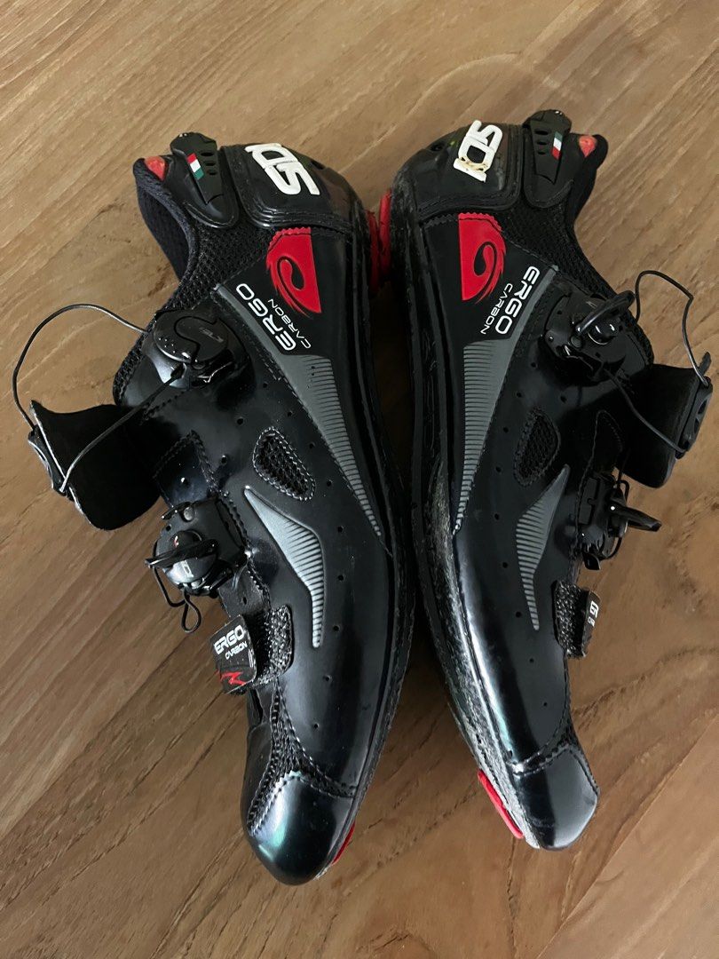 Sidi Ergo Carbon Black (Size 44), Sports Equipment, Bicycles