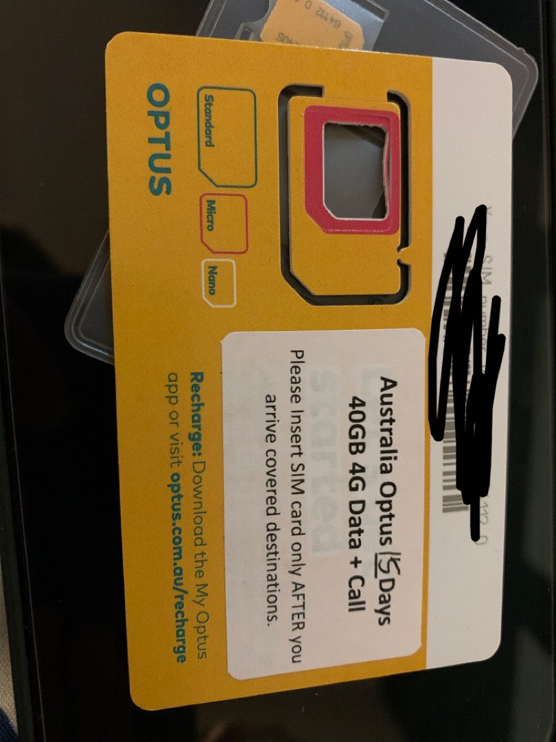 SIM Card for Australia Use 40GB unlimited call and sms, Mobile Phones