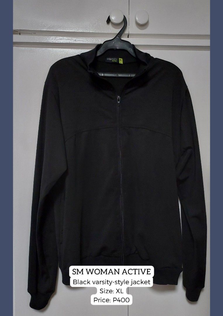 SM Woman plus size Active black varsity-style jacket (Category: Coats, Jackets and Outerwear) located in Cainta. Submitted by kilag21 (Listing ID 1197747056, Image 1). Description: .
