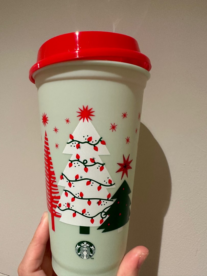 Starbucks Christmas Reusable Cup, Furniture & Home Living, Kitchenware