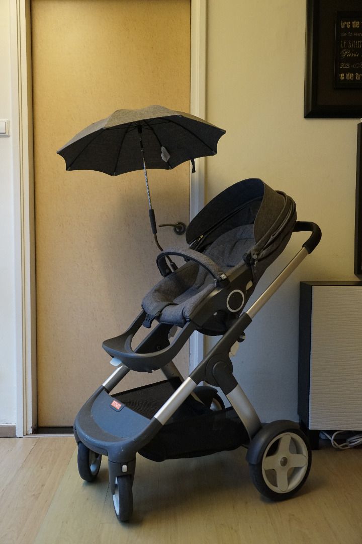 Stokke car seat + stroller + chassis, Babies & Kids, Going Out