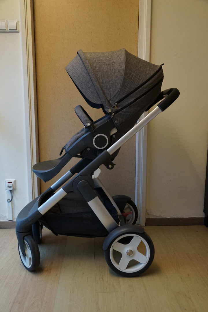 Stokke car seat + stroller + chassis, Babies & Kids, Going Out