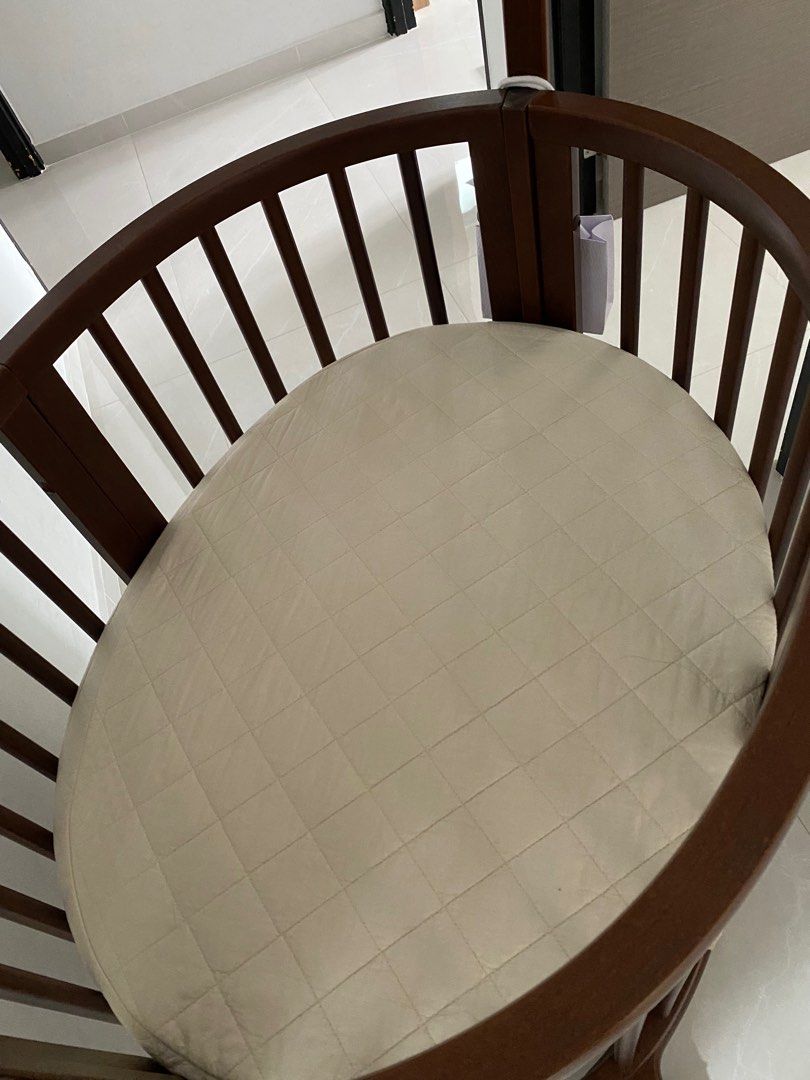 Stokke Sleepi Mini walnut with 2 mattress, Babies & Kids, Baby Nursery