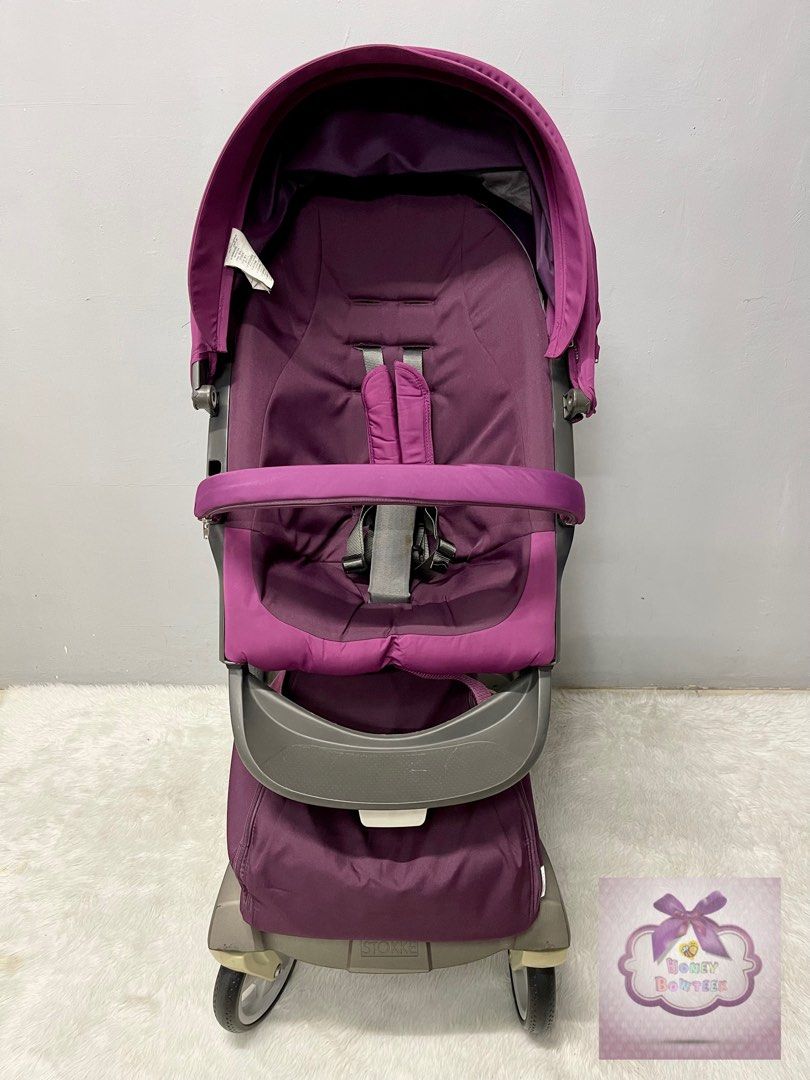 STOKKE XPLORY V3 PURPLE STROLLER Babies Kids Going Out
