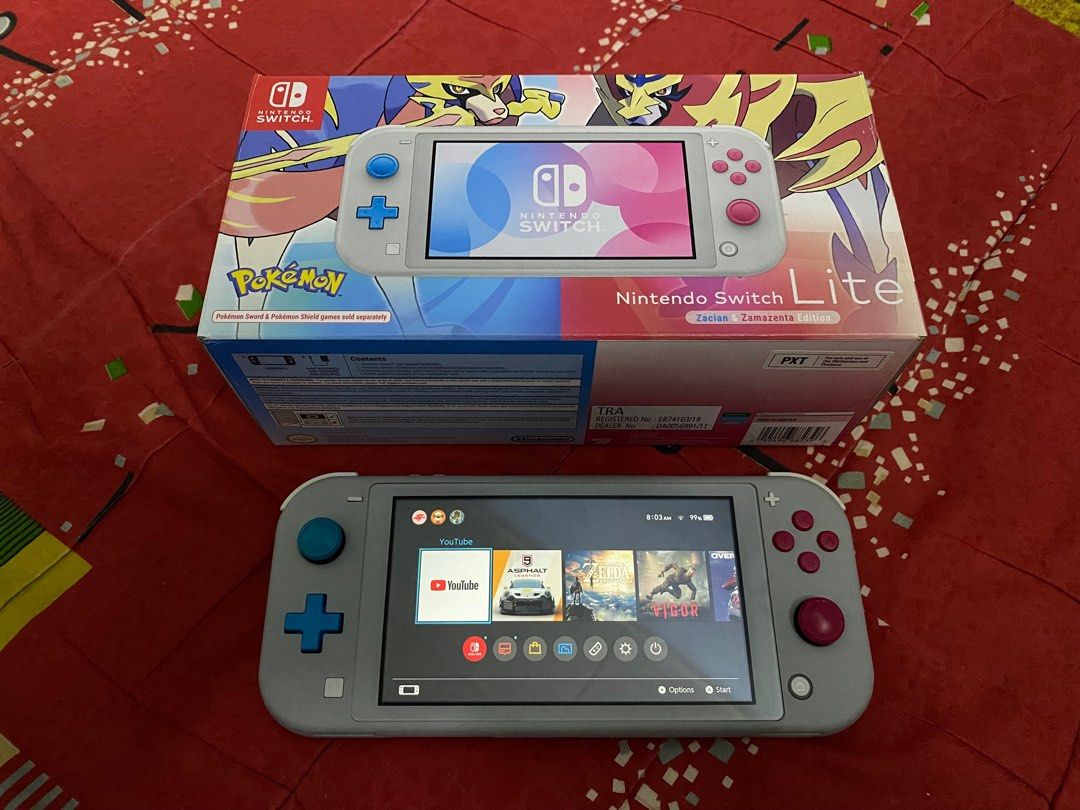 Switch Lite Zacian & Zamazenta Edition, Video Gaming, Video Game