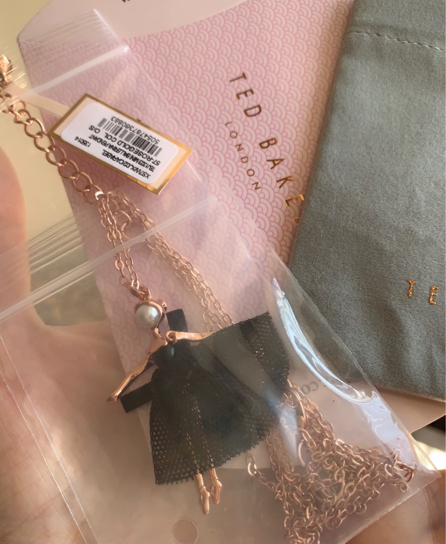 K42 Ted Baker Carabel Mini Ballerina Pendant 3536 rose gold