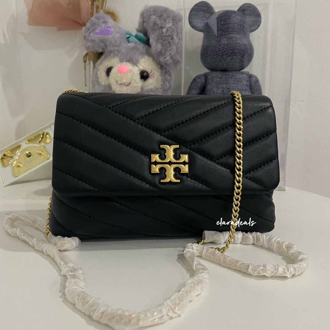 Tory Burch Kira Chevron Convertible Shoulder Bag Black, Women's Fashion,  Bags & Wallets, Cross-body Bags on Carousell