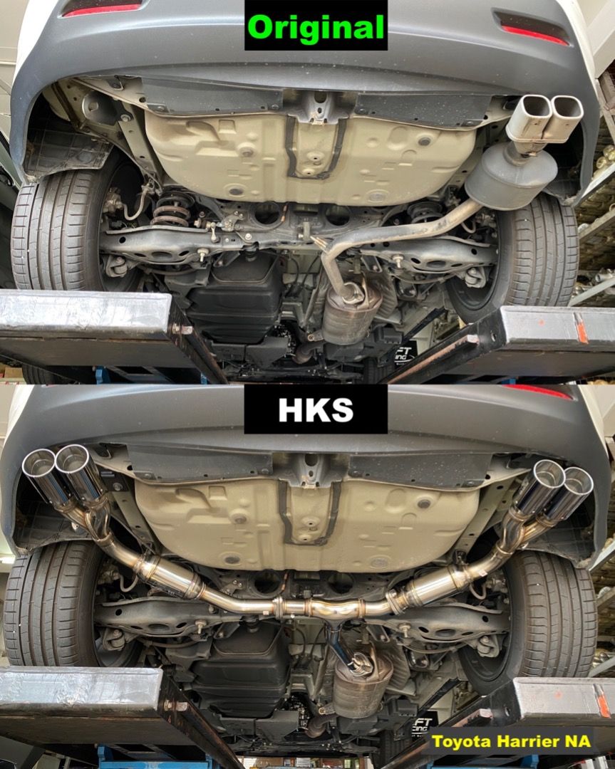Toyota Harrier ZSU60W on BCV1 coilover & HKS exhaust, Car Accessories ...