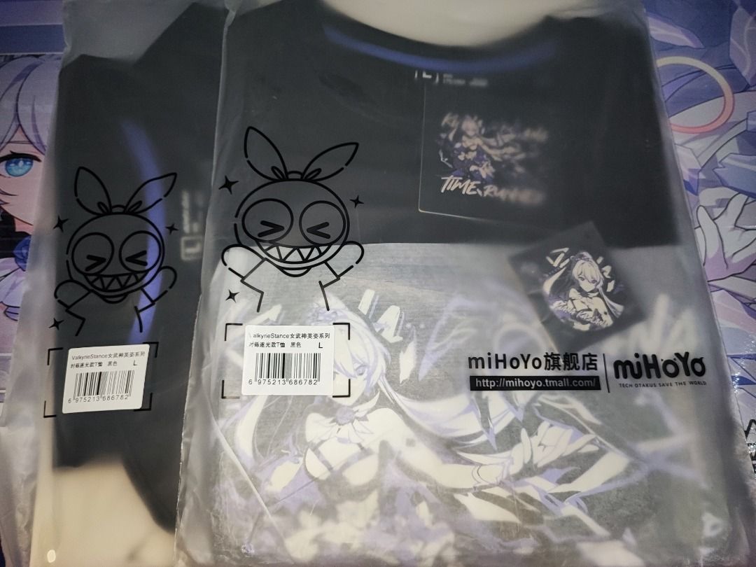 tr tshirt (Sealed) (Category: Tshirts & Polo Shirts ) located in Taguig. Submitted by Kiana_Meetup_Store (Listing ID 1197927935, Image 1). Description: Timerunner Tshirt (Sealed) (ung nasa 2nd pic ay personal copy ko for sample) mihoyo official size: L Brand new Only 1 available.