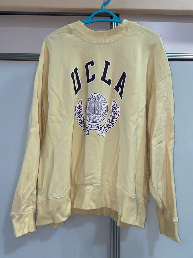 ucla by uniqlo cute soft yellow sweatshirt Women s Fashion Tops