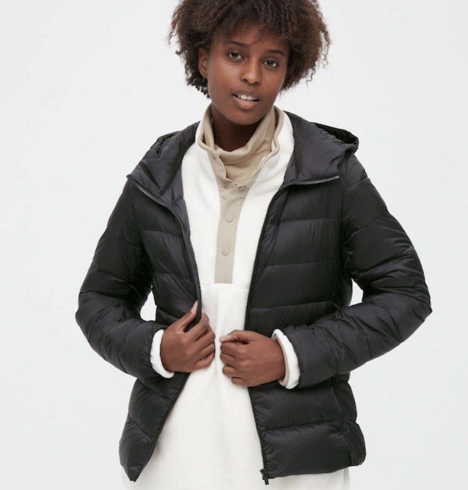 Uniqlo women ultra on sale light down hooded coat