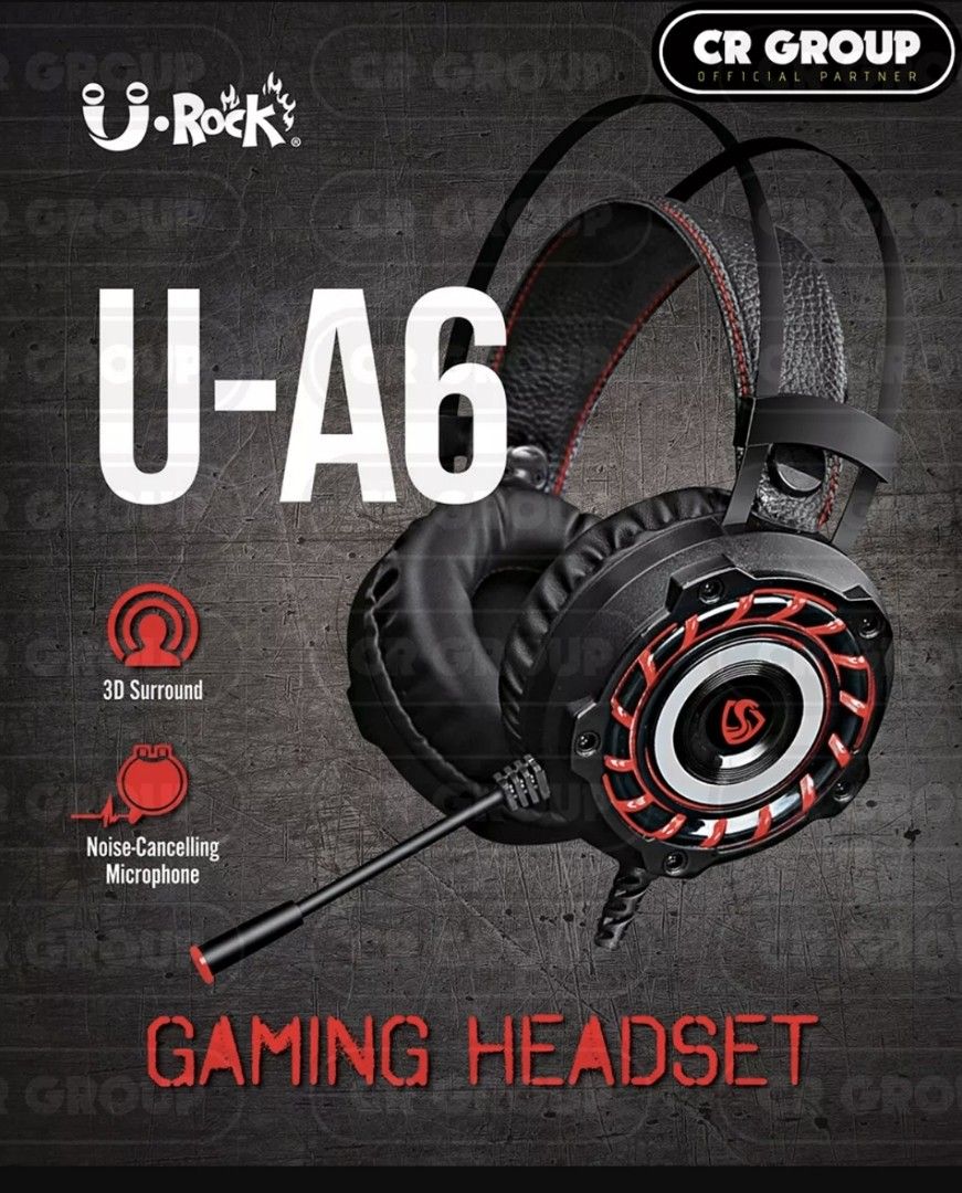 U Rock U A6 Gaming Headset Headphones