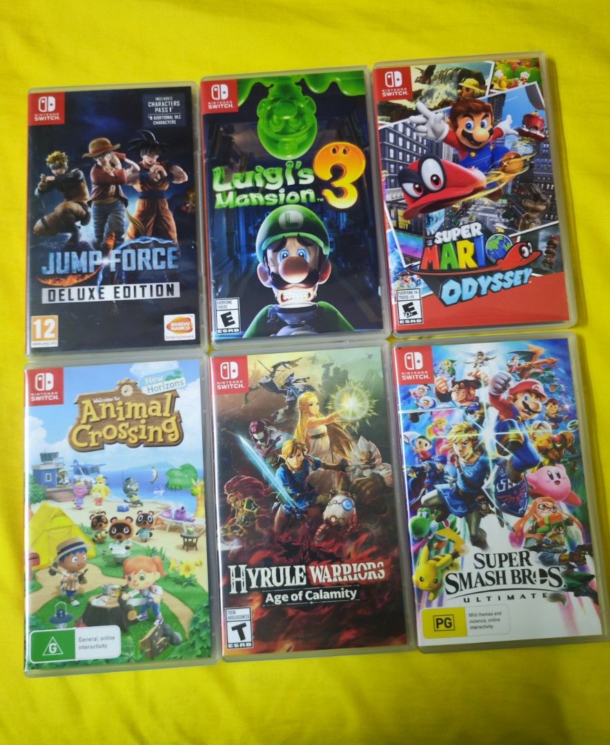 used and new Nintendo Switch games