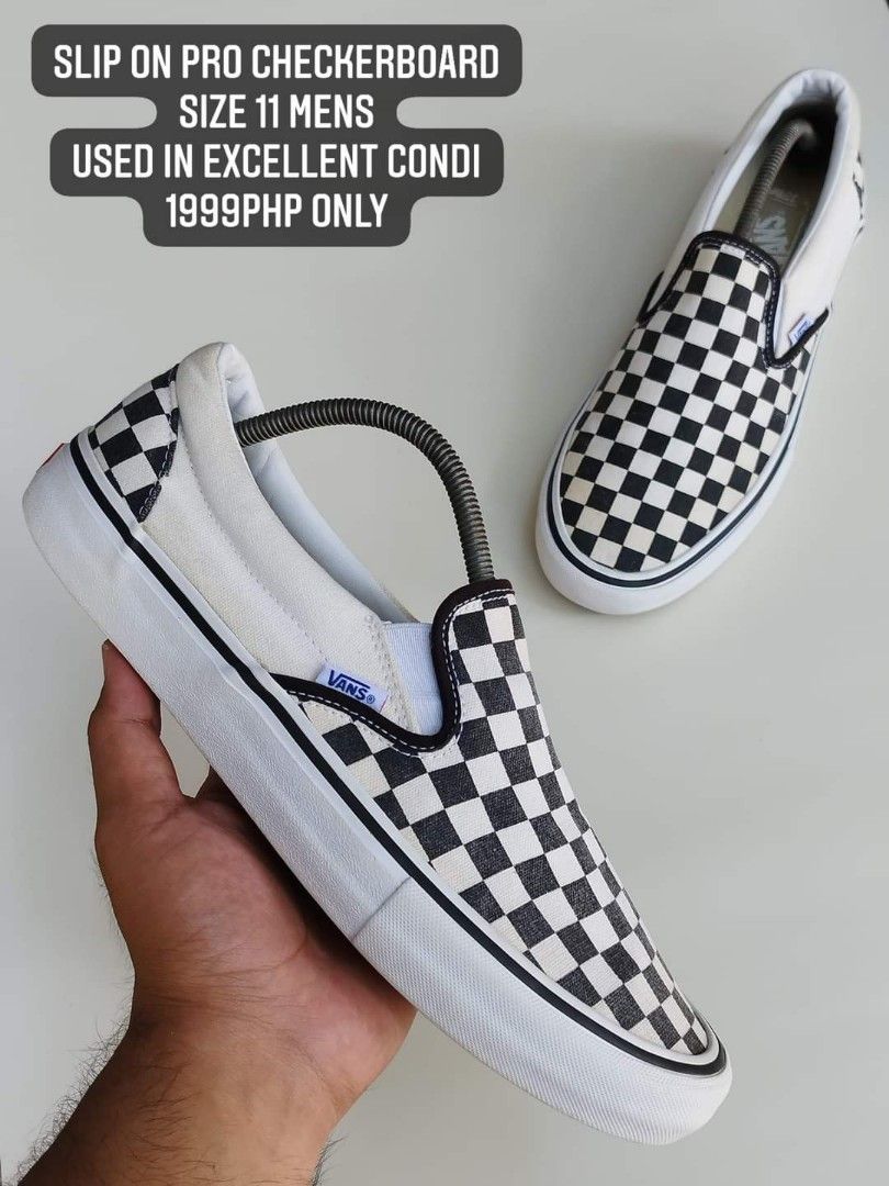 Slip on pro checkerboard discount