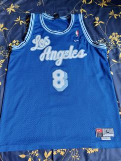 Nike Swingman LA Lakers Yellow #8 Kobe Bryant Black Mamba Retirement Jersey  50