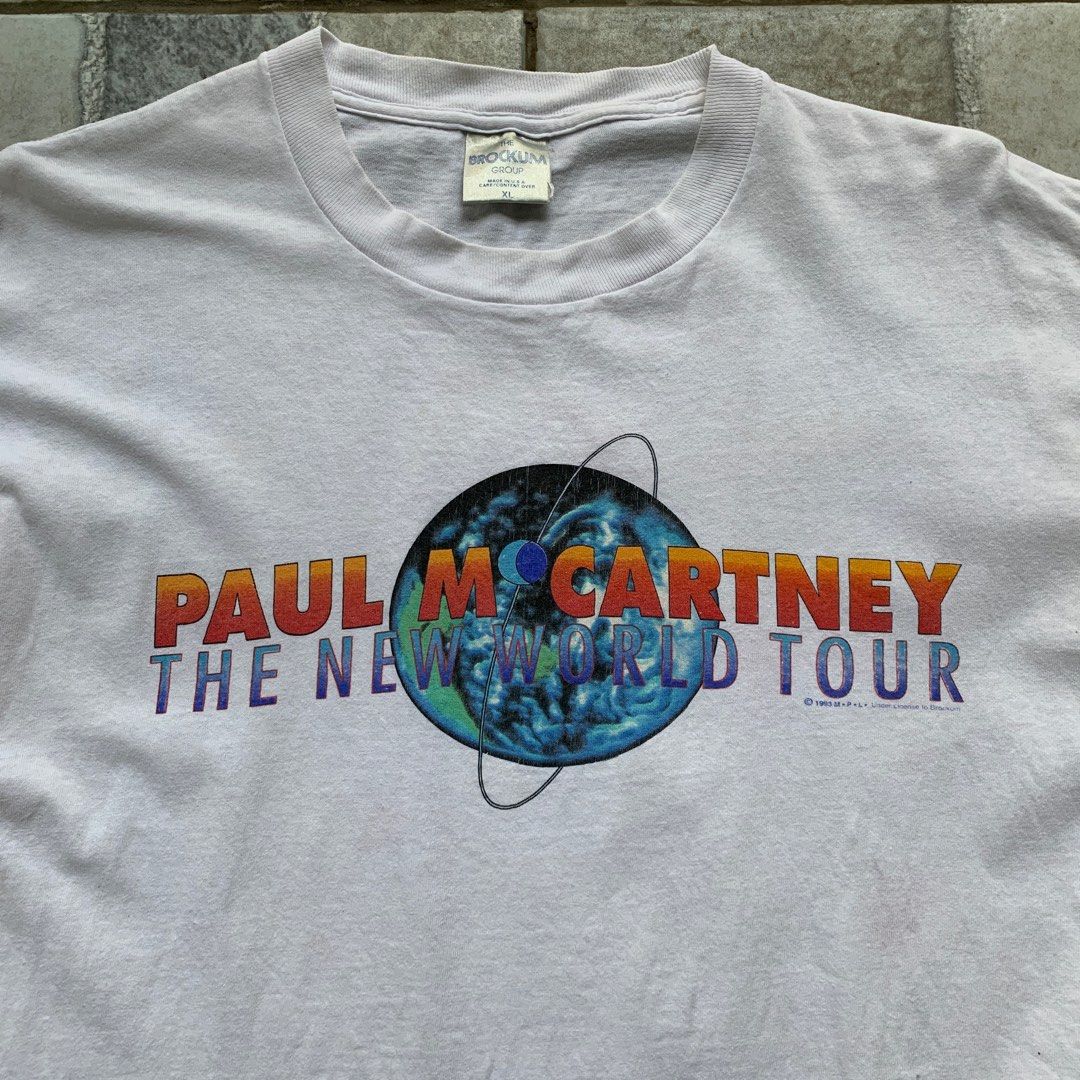 Vintage Paul McCartney The New World Tour T-Shirt