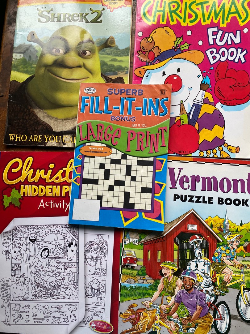 Workbooks, Activity Books , Crossword puzzle set of 5, Hobbies & Toys ...