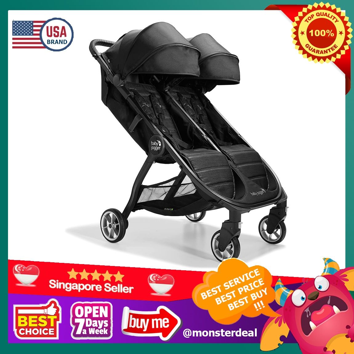 Baby jogger city tour 2 double stroller store jet