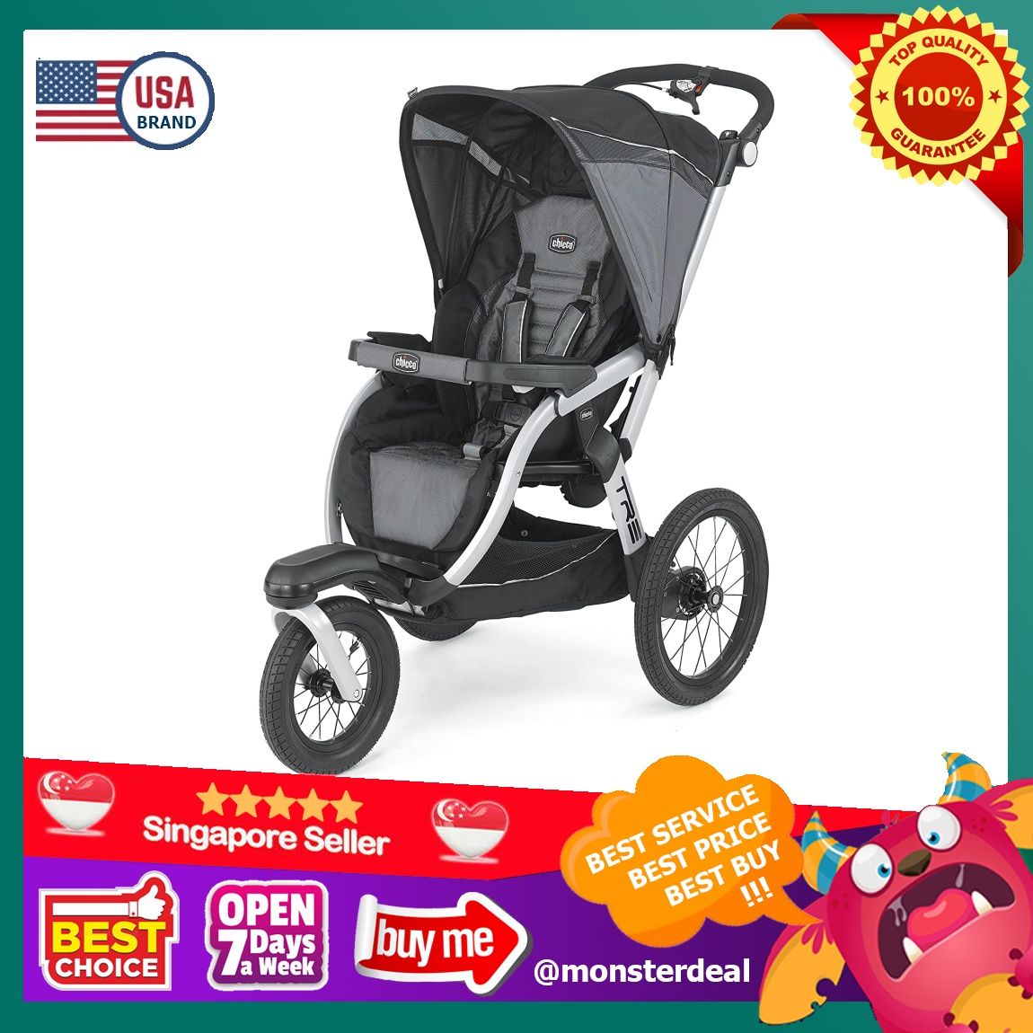 Chicco tre discount jogging stroller titan
