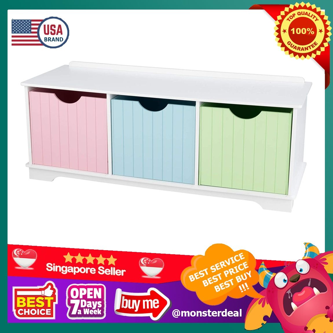 Kidkraft storage bench best sale