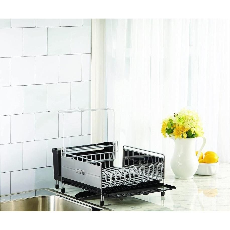 [YBR] Sabatier USA Expandable Stainless Steel Dish Rack with Rust