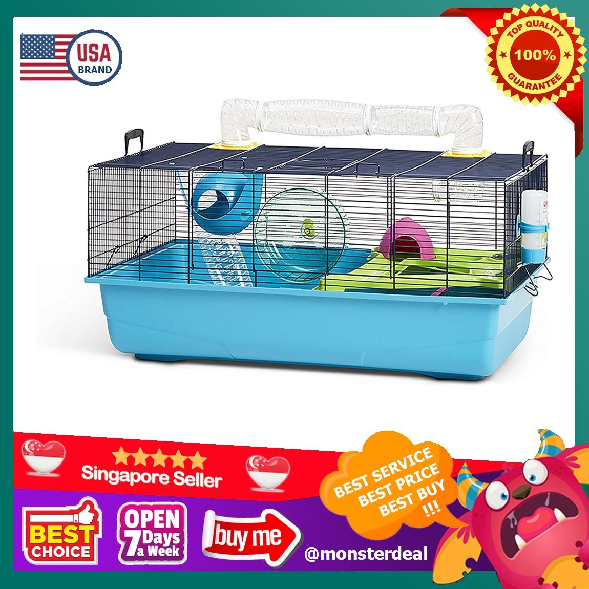YBR Savic Hamster Heaven Metro Cage mouse habitat cage home for small animal pet