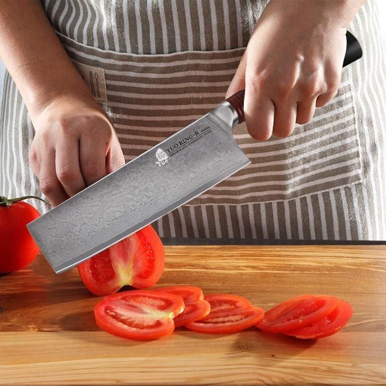 TUO Chef Knife 6 inch - Professional Kitchen Cooking Knife Japanese Gyuto  Knives Vegetable Meat and Fruit - German HC Stainless Steel - Ergonomic