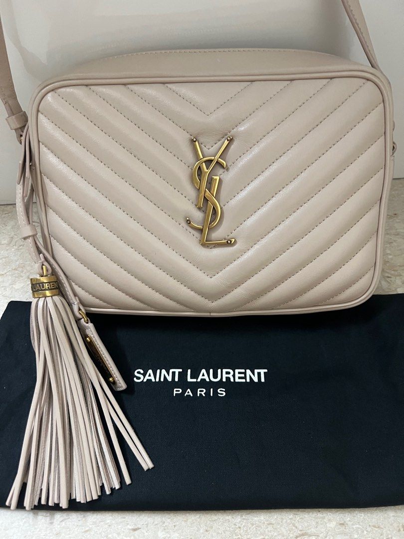 SAINT LAURENT LE MONOGRAMME CAMERA BAG IN CASSANDRE CANVAS AND SMOOTH  LEATHER, Luxury, Bags & Wallets on Carousell