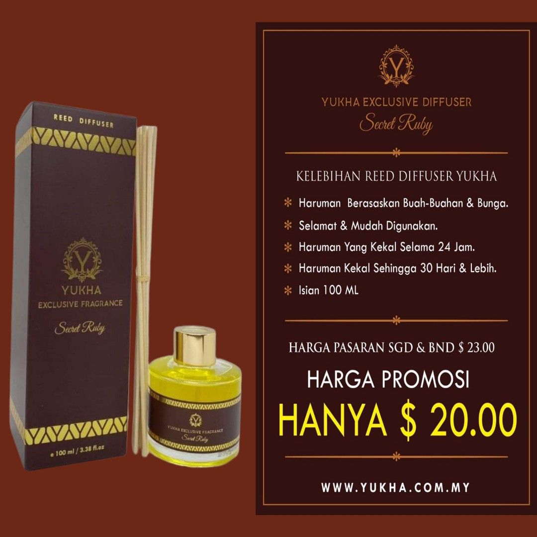 YUKHA DIFFUSER (Category: Home Fragrance) located in Singapore. Submitted by nur_0503 (Listing ID 1197791243, Image 1). Description: interested to buy this home fragrance do whatsapp me 90515394.. the smell is long lasting! hurry up! try yours now..