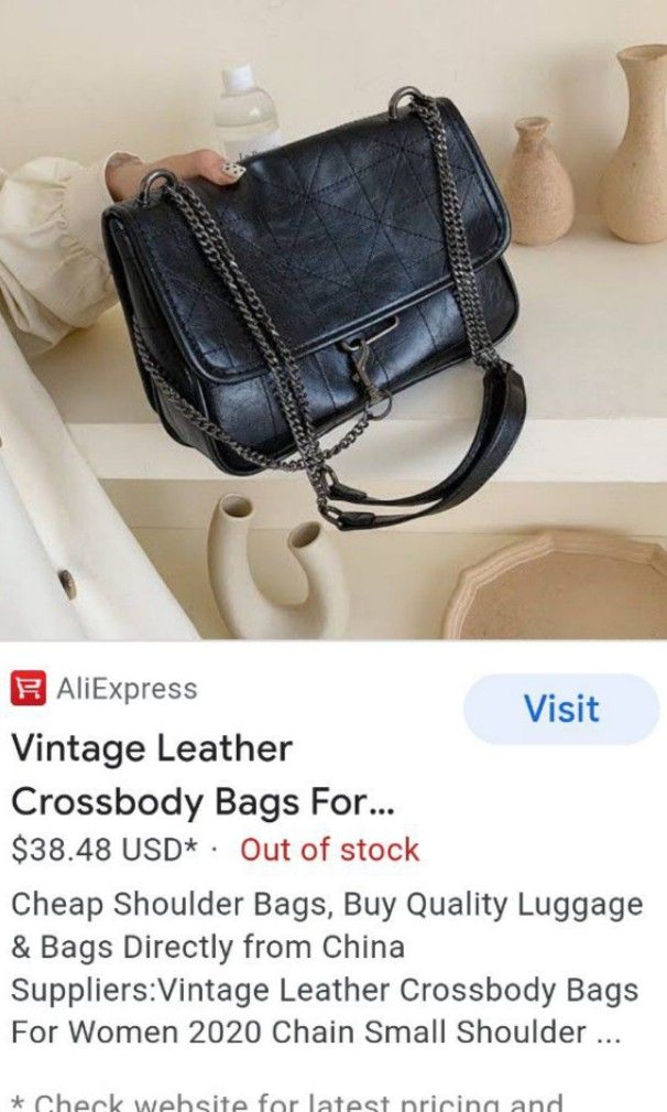 Zara Leather Chain sling bag, Women's Fashion, Bags & Wallets, Cross