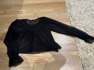 Zara Tulle Dotted Top